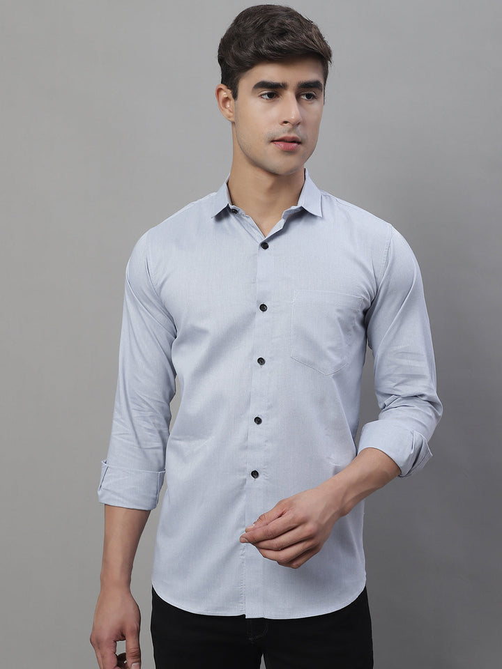 Unique and Classy Casual Shirt - Ice Blue