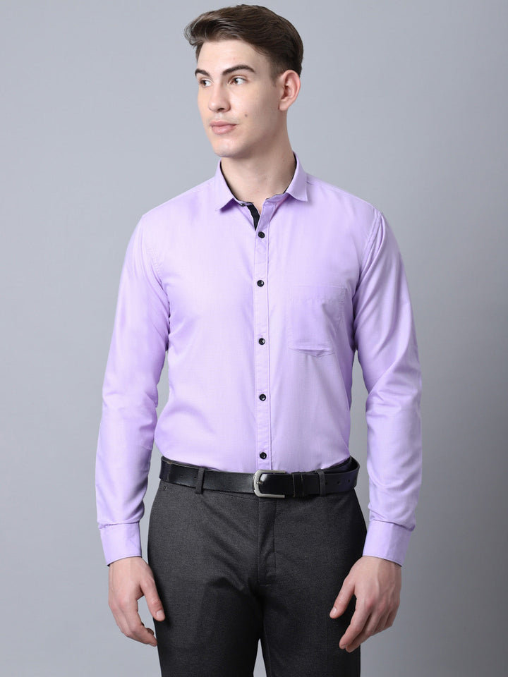 Majestic Man Versatile Solid Formal Shirt - Lavender