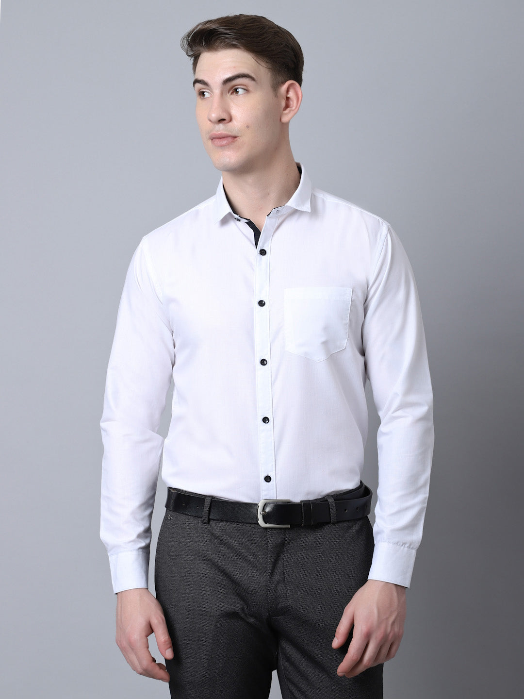 Majestic Man Versatile Solid Formal Shirt - White