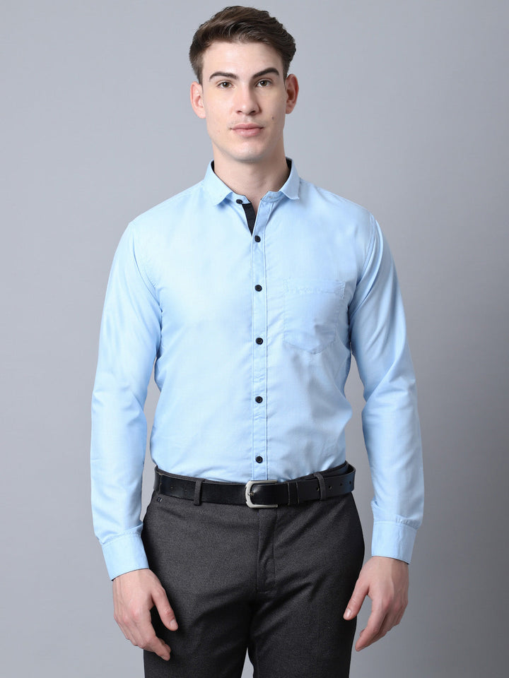 Majestic Man Versatile Solid Formal Shirt - Sky Blue