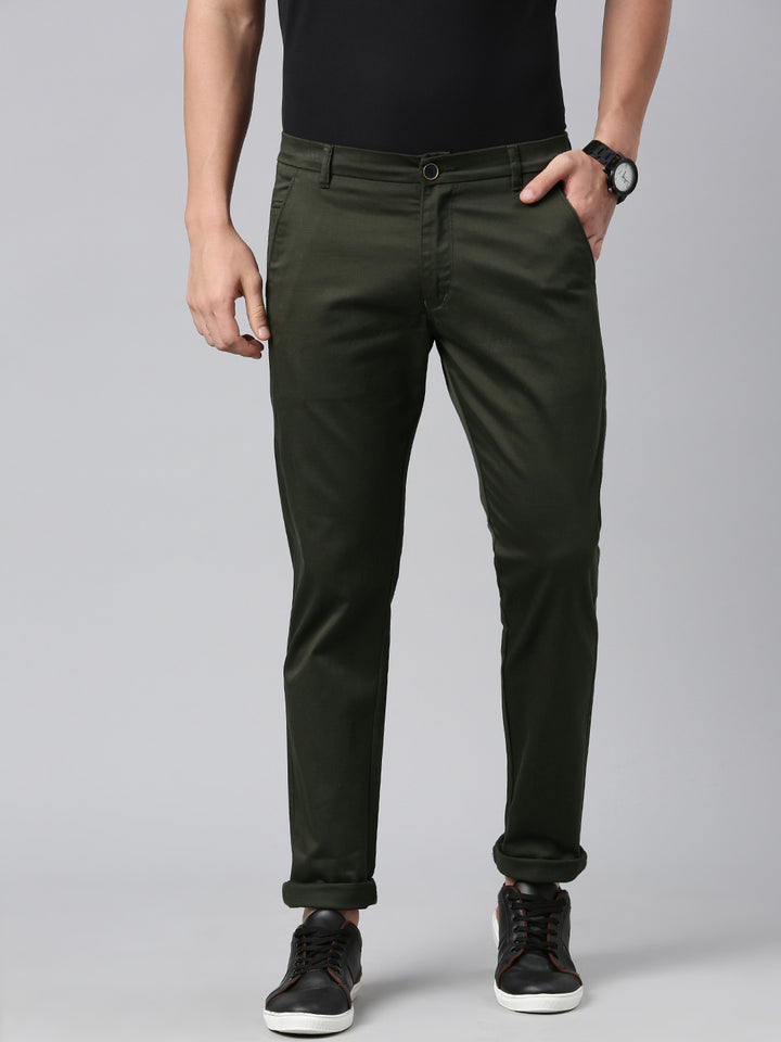 Classic Men's Trousers for Effortless Style - Olive