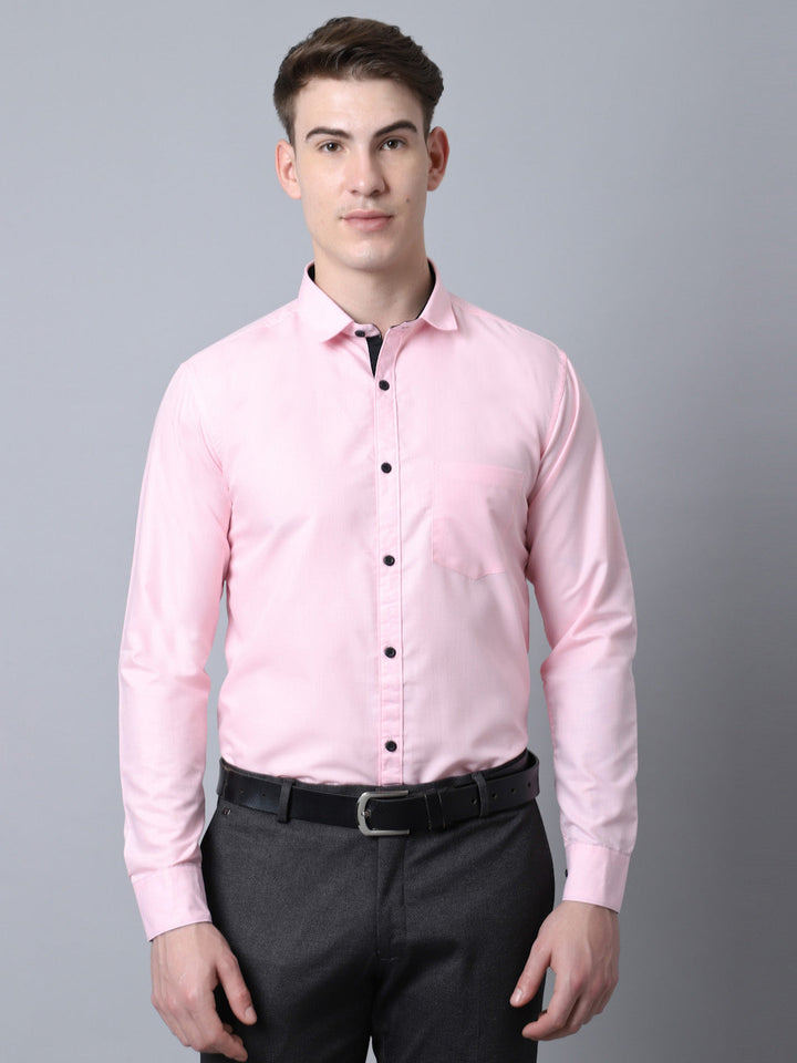 Majestic Man Versatile Solid Formal Shirt - Light Pink