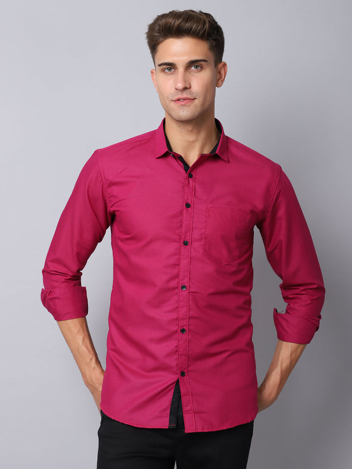 Appriciable Casual Solid Shirt - Purple