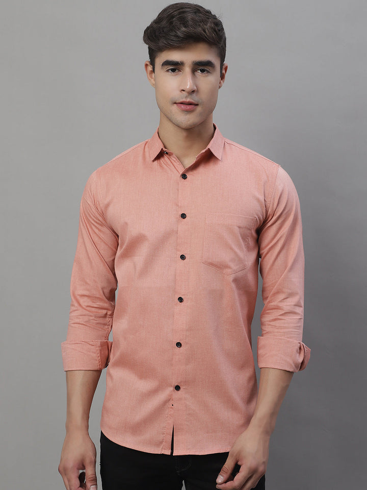 Unique and Classy Casual Shirt - Peach