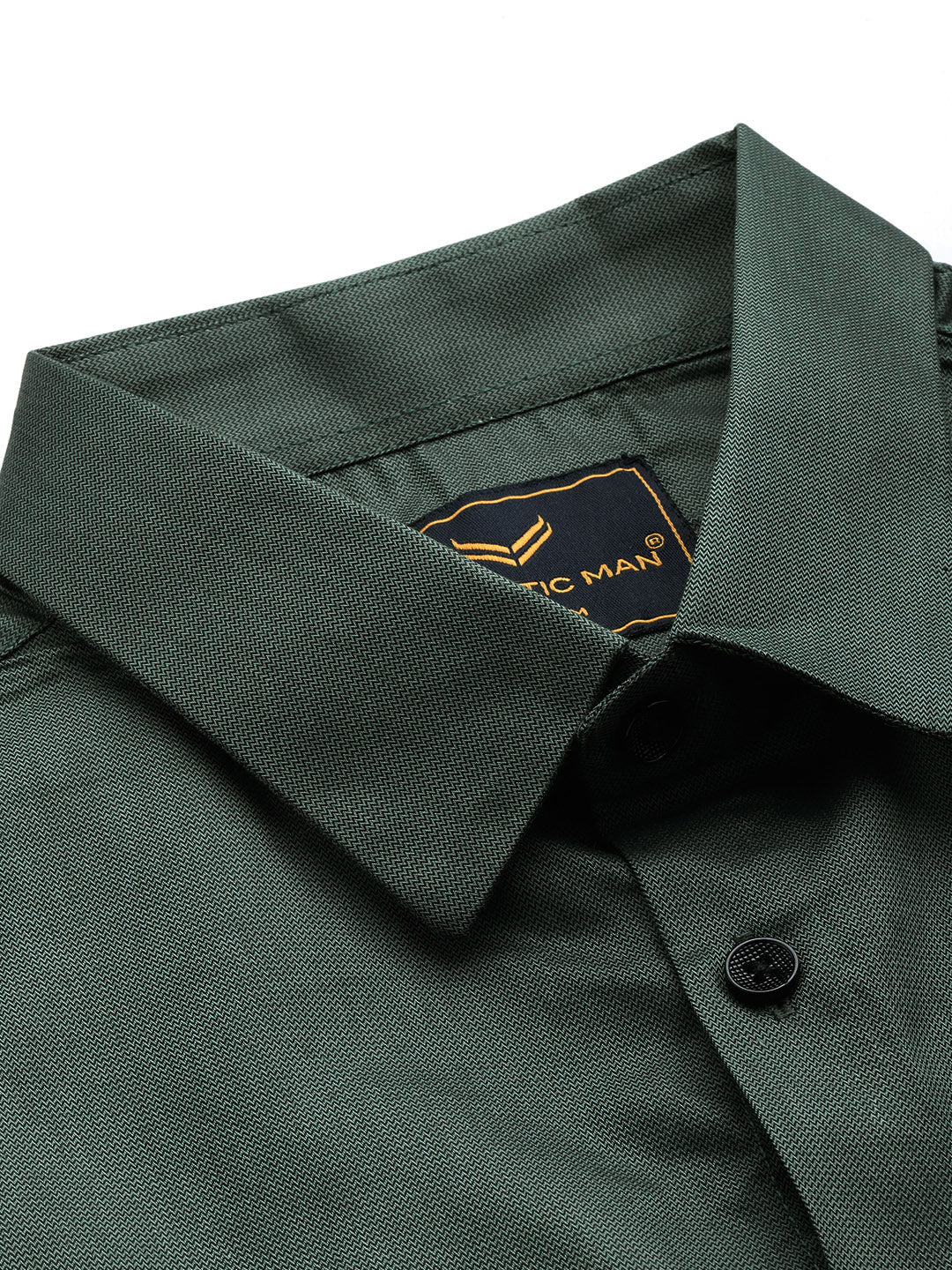 Finest Formal Half Shirt-Dark Green