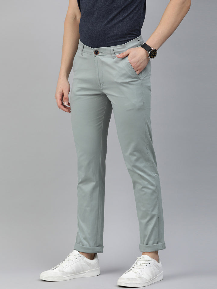 Timeless Men's Trousers for Effortless Elegance - Ash Blue