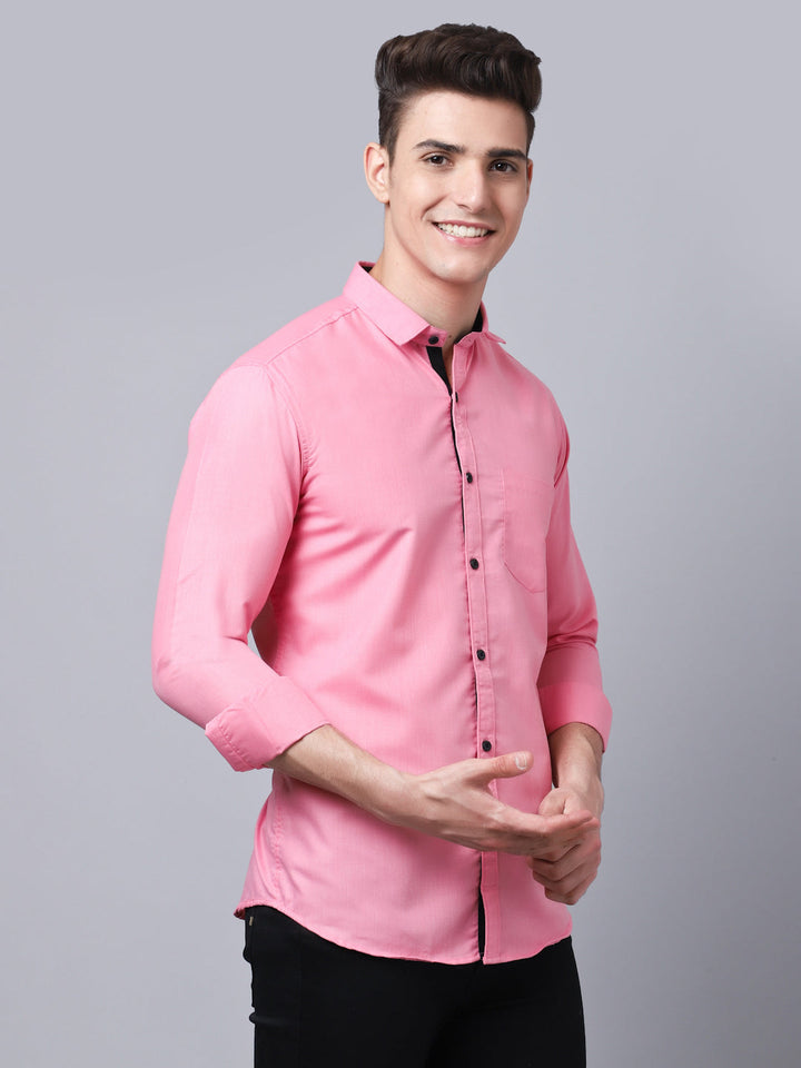 Appriciable Casual Solid Shirt - Pink