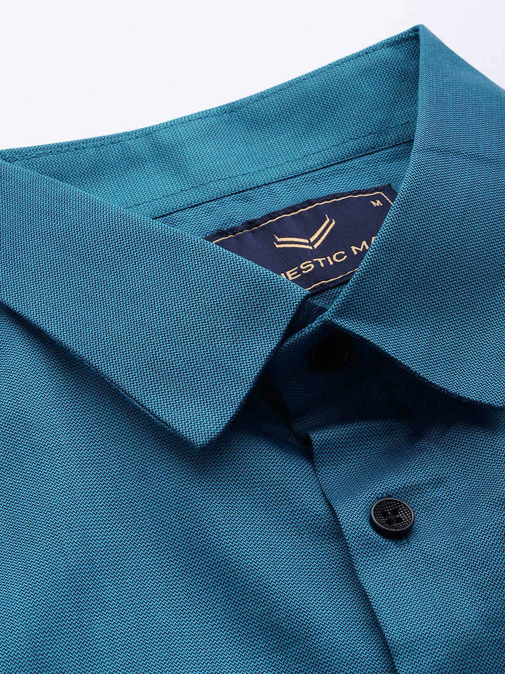 Finest Formal Half Shirt-Sapphire Blue