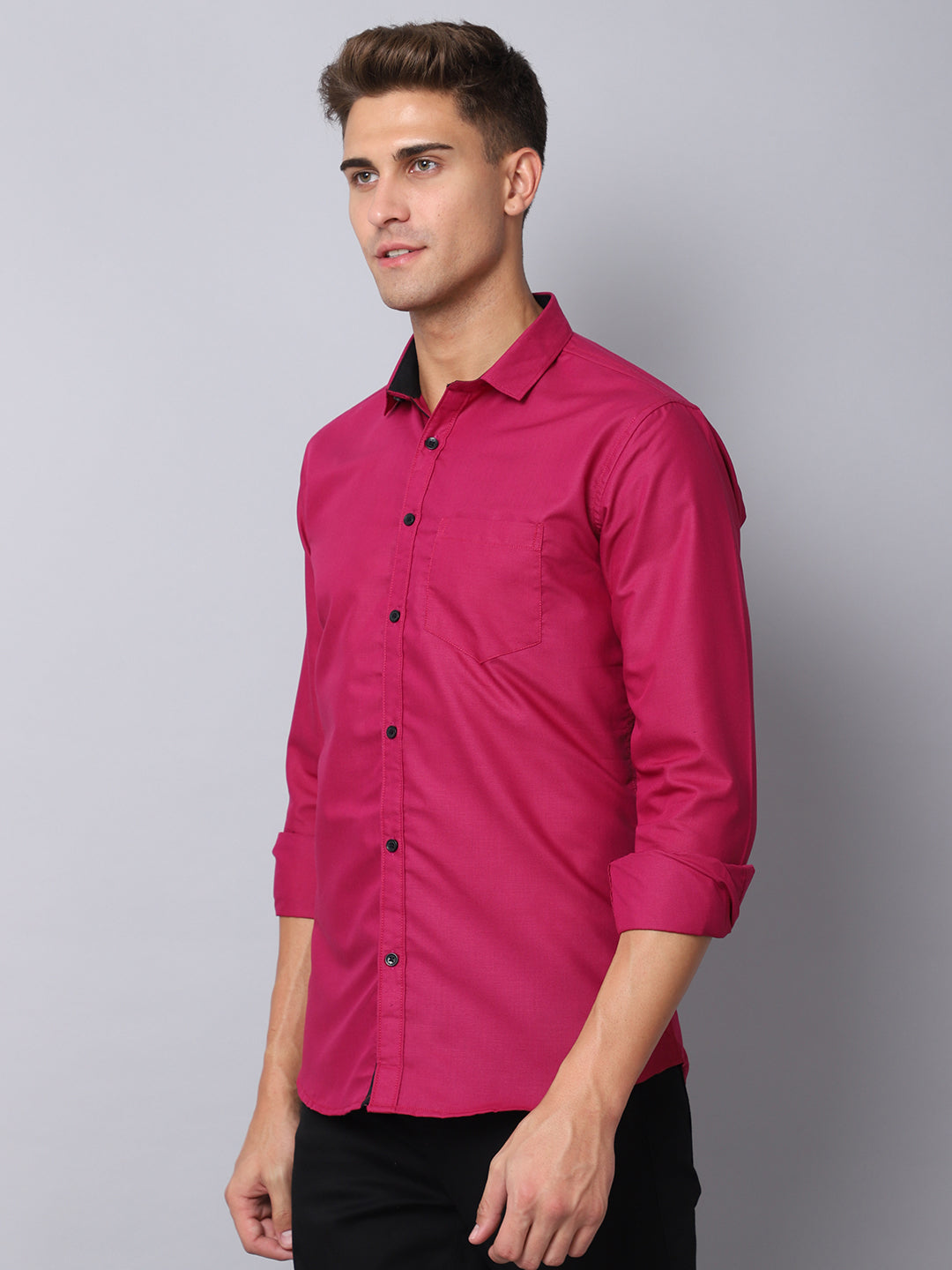 Appriciable Casual Solid Shirt - Purple