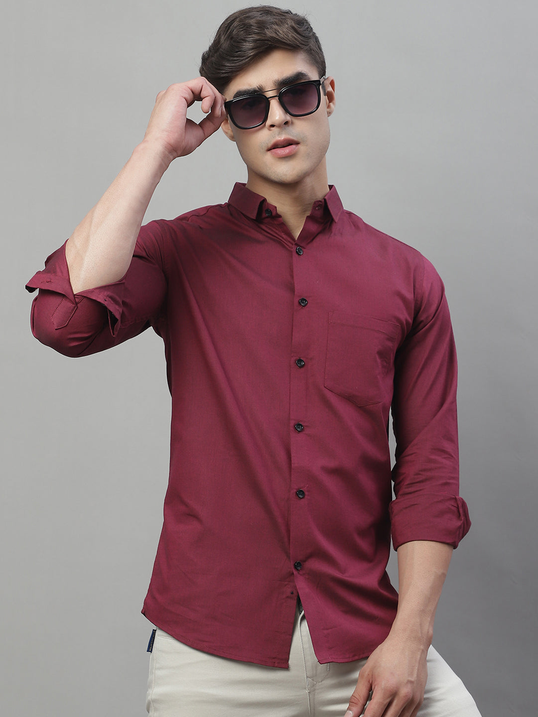 Unique and Classy Casual Shirt - Maroon