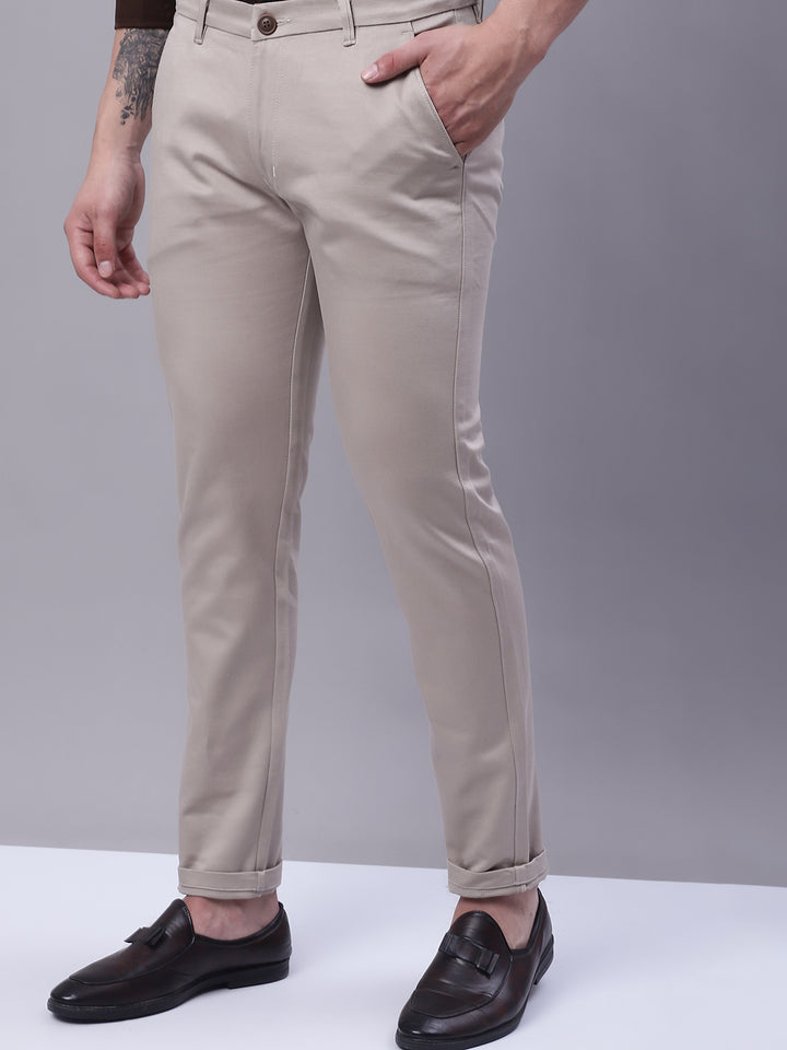 Effortless Elegance Classic Fit Pants - Light Taupe