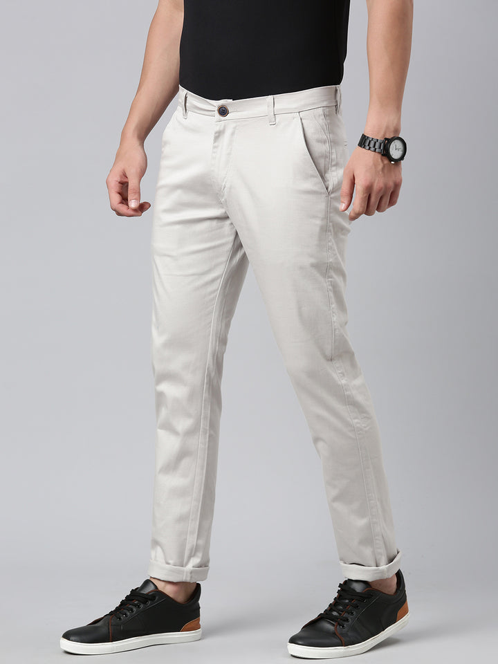 Classic Men's Trousers for Effortless Style - Light Grey