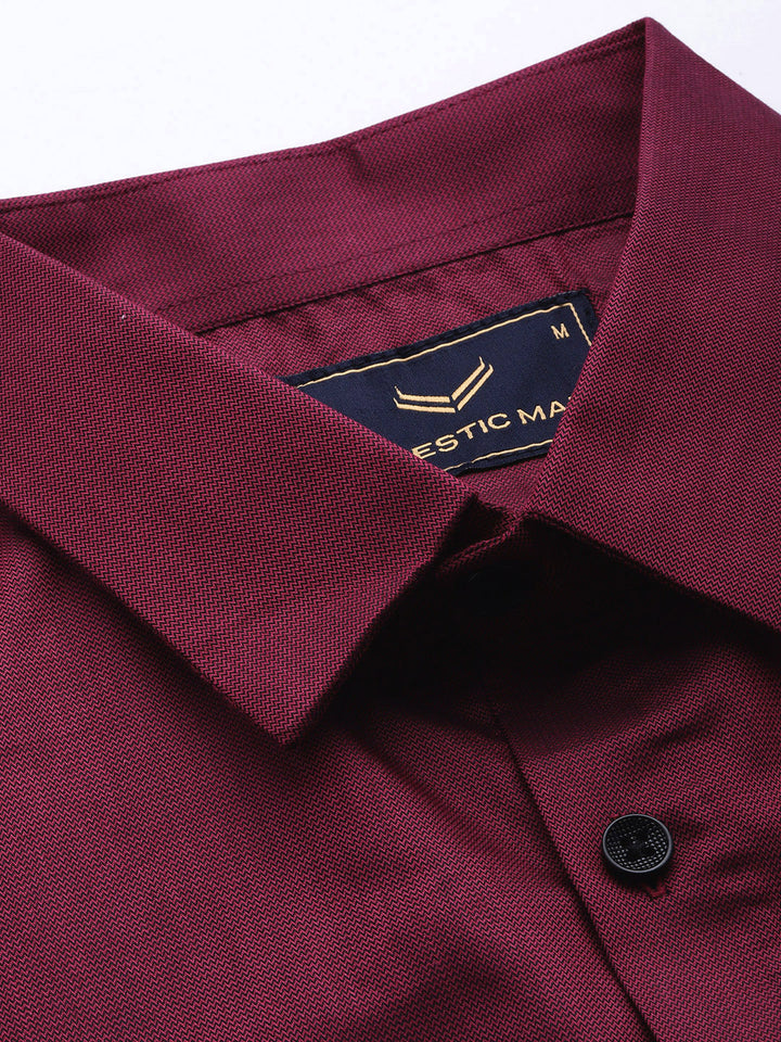 Finest Formal Half Shirt-Magenta