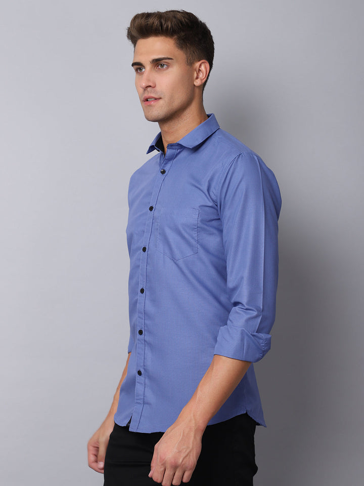 Appriciable Casual Solid Shirt - Blue