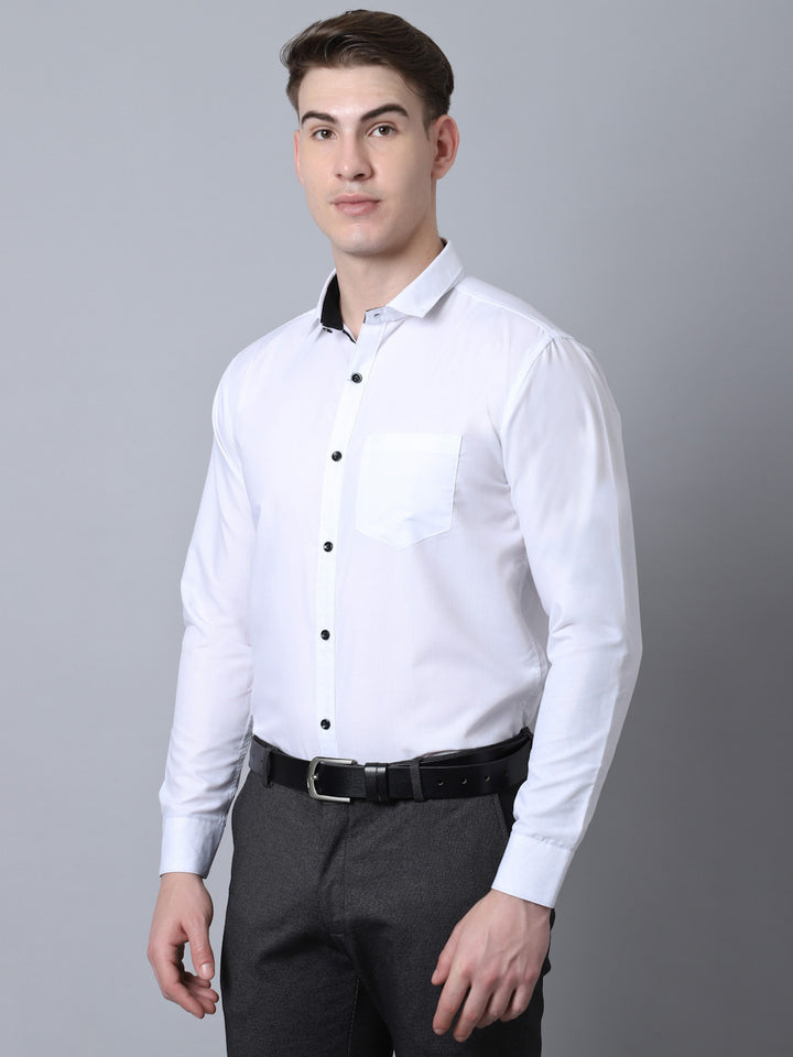 Majestic Man Versatile Solid Formal Shirt - White