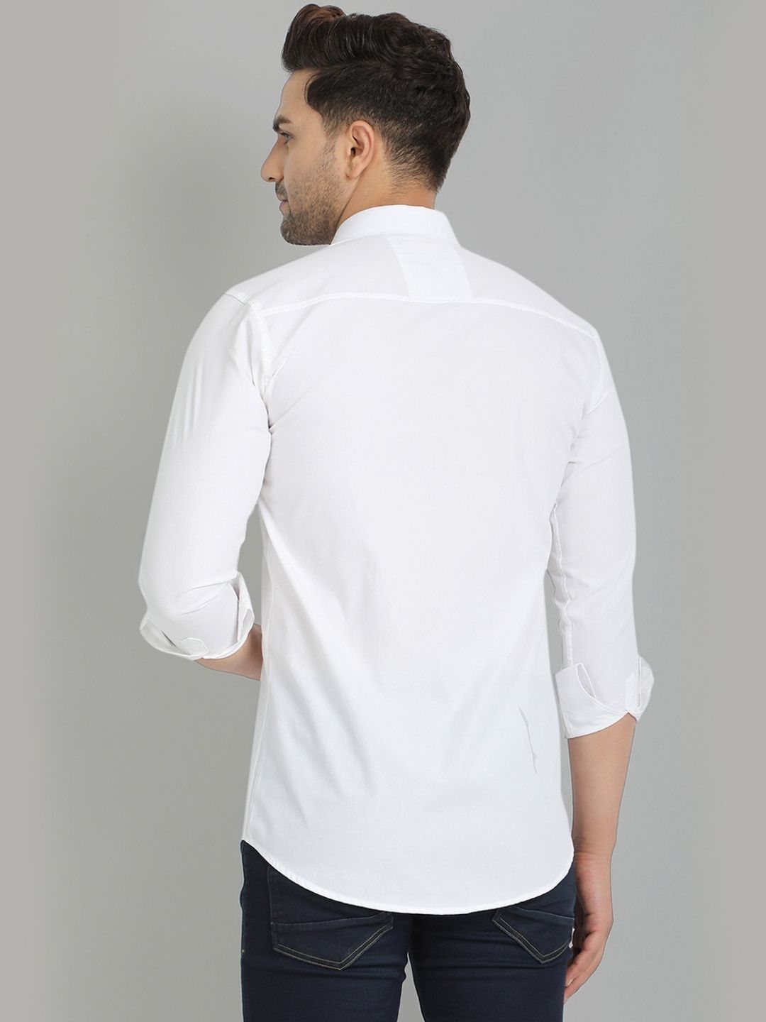 Groovy Pure Cotton Solid shirt - White