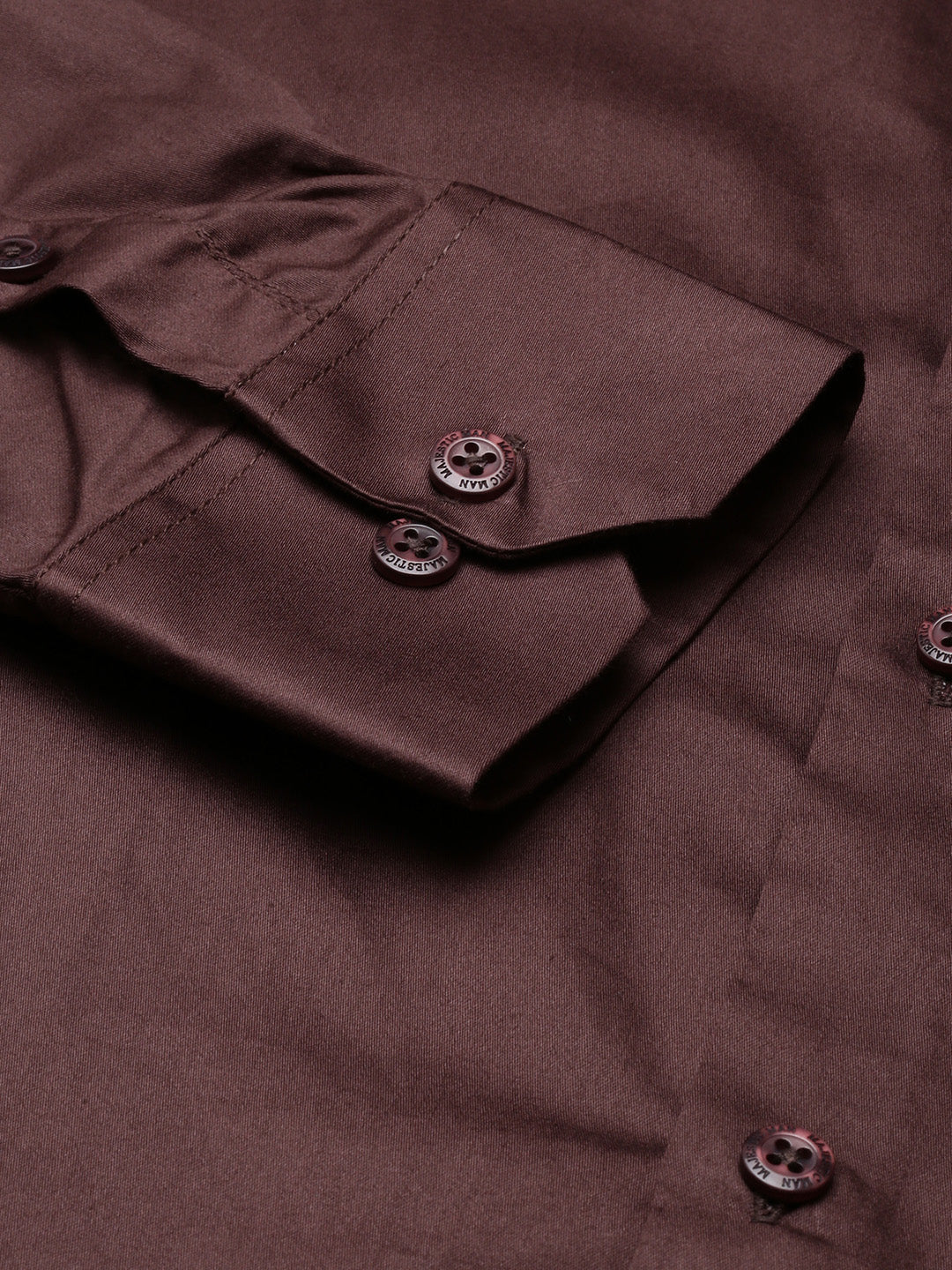 Paramount Pure Cotton Solid Shirt - Brown