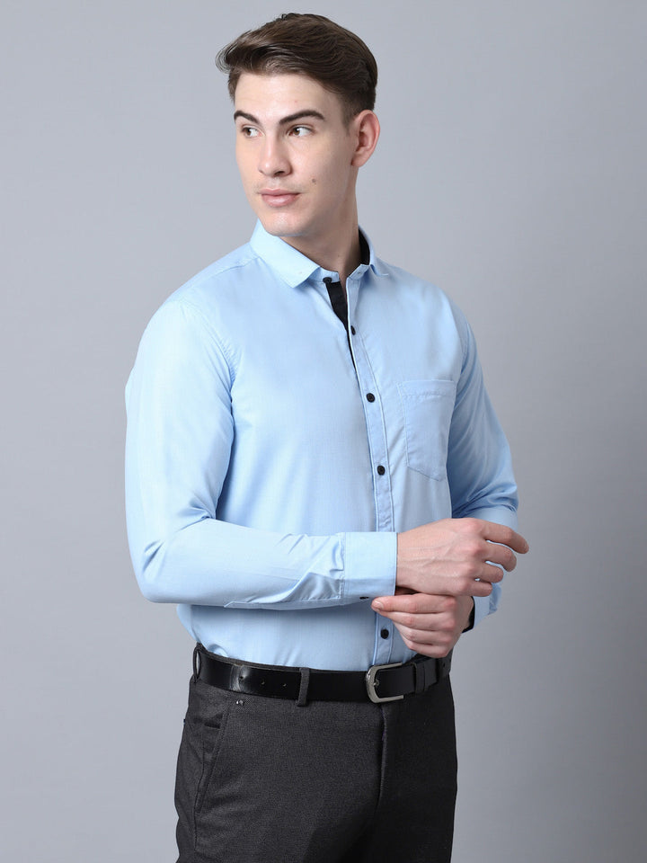 Majestic Man Versatile Solid Formal Shirt - Sky Blue