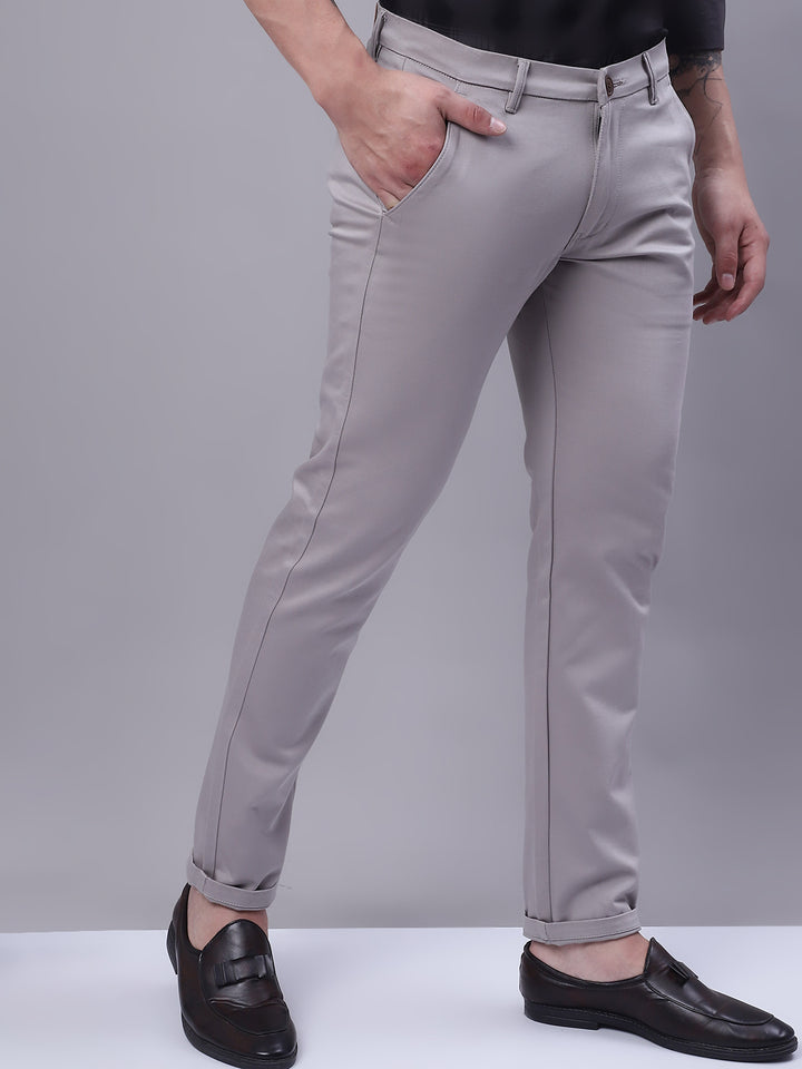 Effortless Elegance Classic Fit Pants - Ash Grey