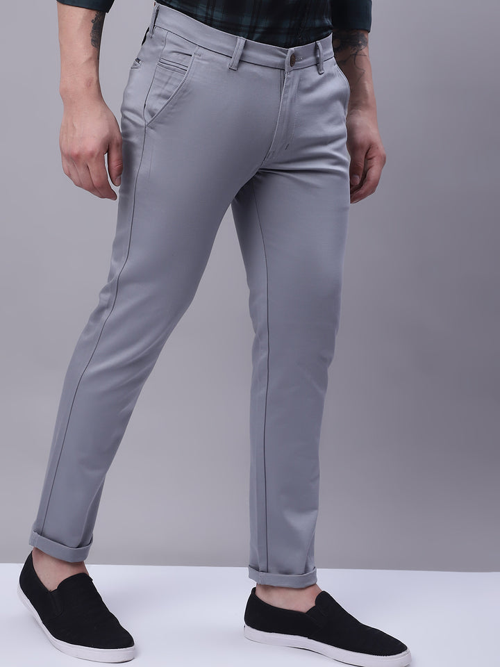Effortless Elegance Classic Fit Pants - Ash Blue