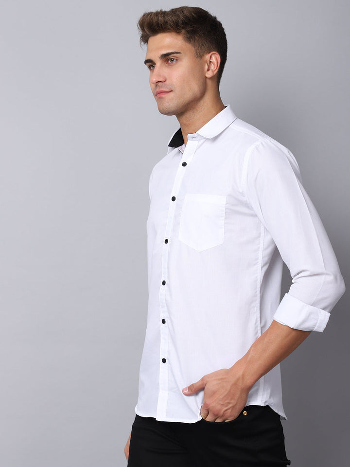 Appriciable Casual Solid Shirt - White