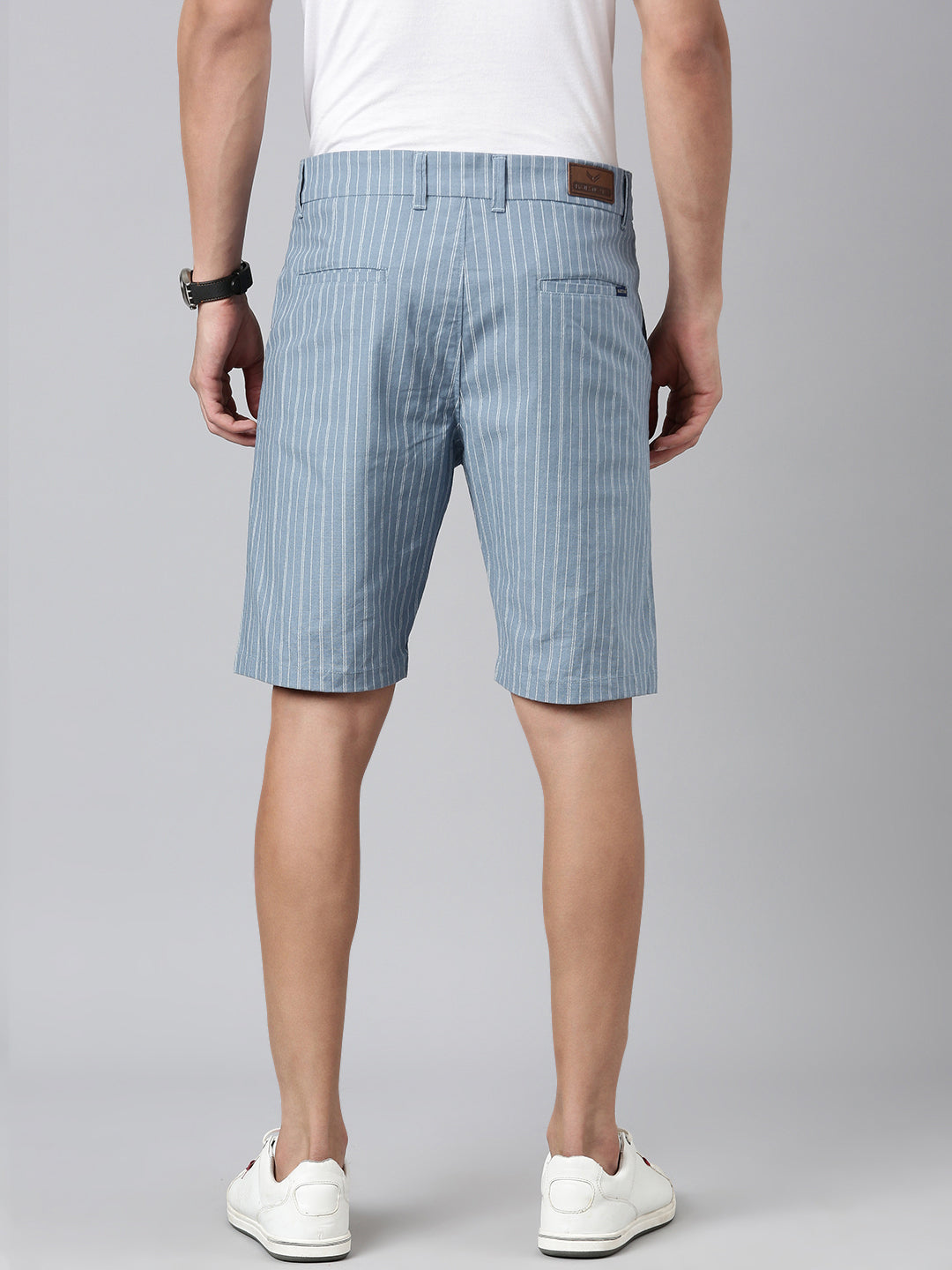 Majestic Man Regular fit Striped Shorts for Men - Blue