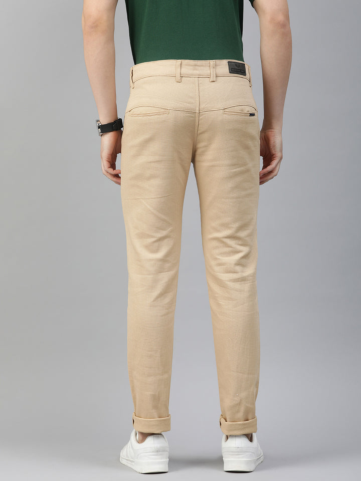 Majestic Man Casual textured Trouser - Beige