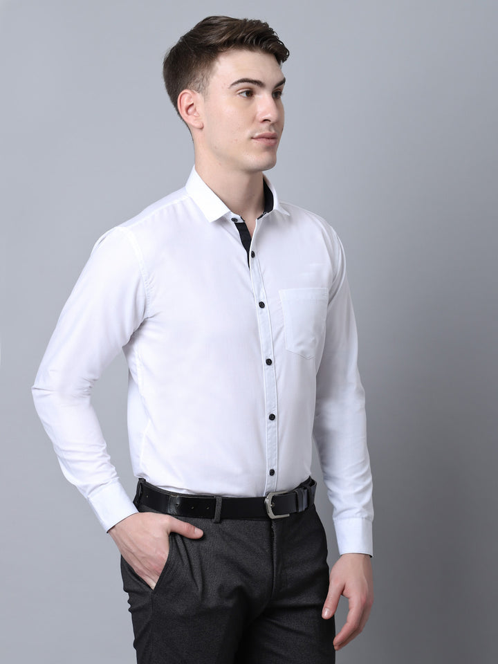 Majestic Man Versatile Solid Formal Shirt - White