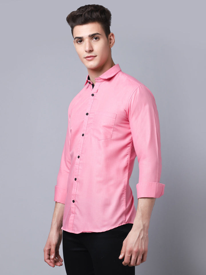Appriciable Casual Solid Shirt - Pink
