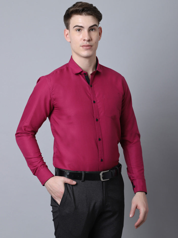 Majestic Man Versatile Solid Formal Shirt - Purple