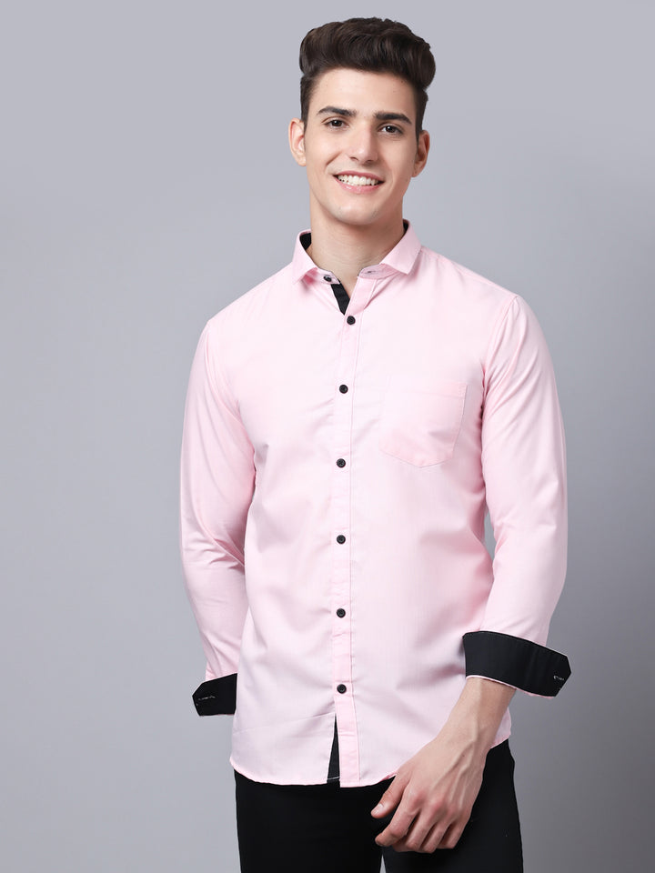 Appriciable Casual Solid Shirt - Light Pink