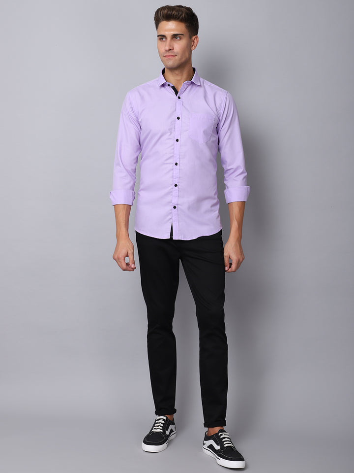 Appriciable Casual Solid Shirt - Lavender