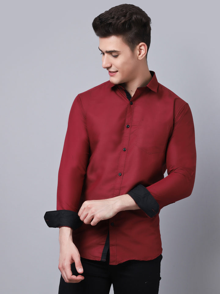 Appriciable Casual Solid Shirt - Maroon