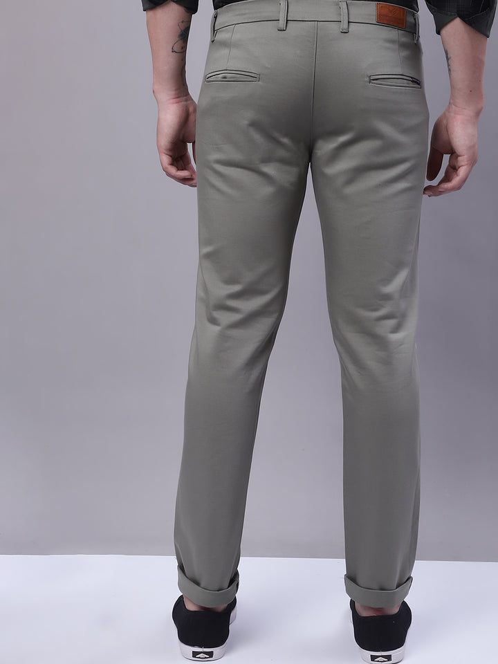 Effortless Elegance Classic Fit Pants - Dusty Green