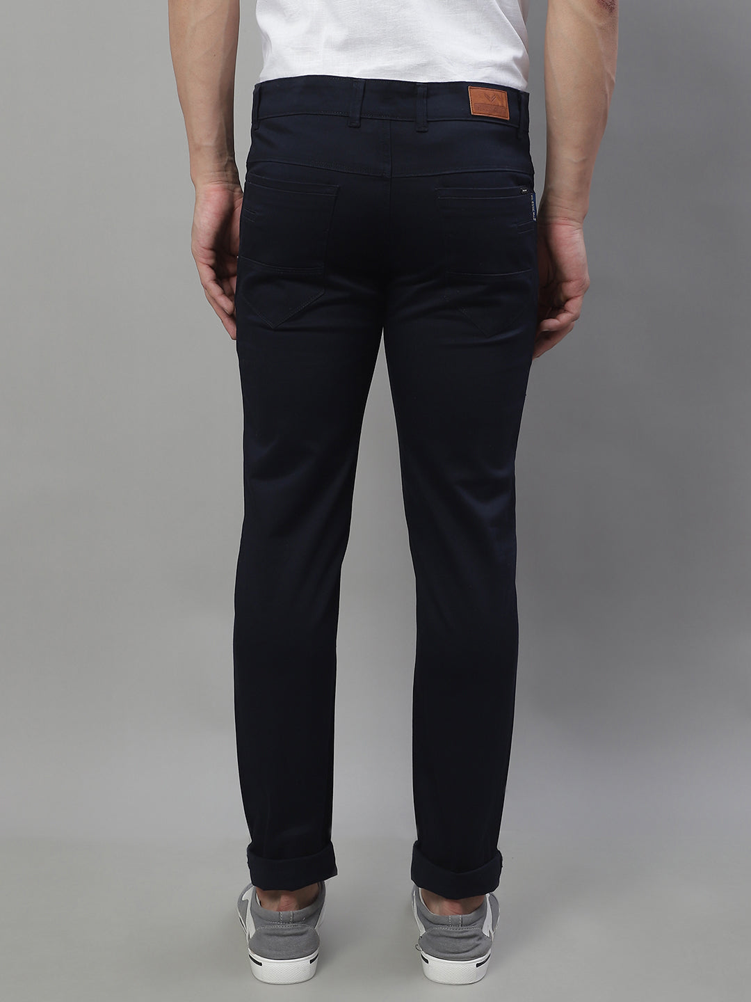 Timeless Style Regular Trousers - Navy Blue