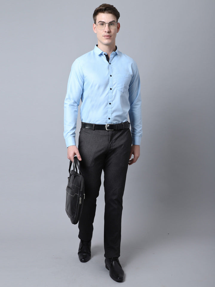 Majestic Man Versatile Solid Formal Shirt - Sky Blue