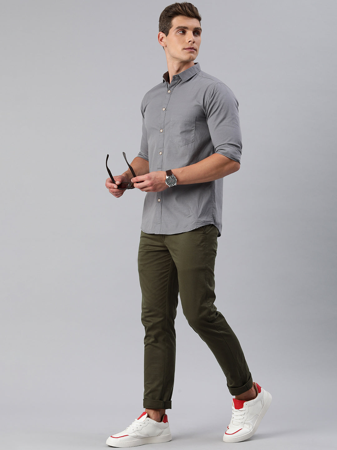 Timeless Men's Trousers for Effortless Elegance - Olive