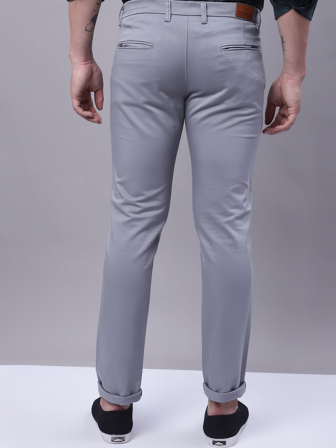 Effortless Elegance Classic Fit Pants - Ash Blue