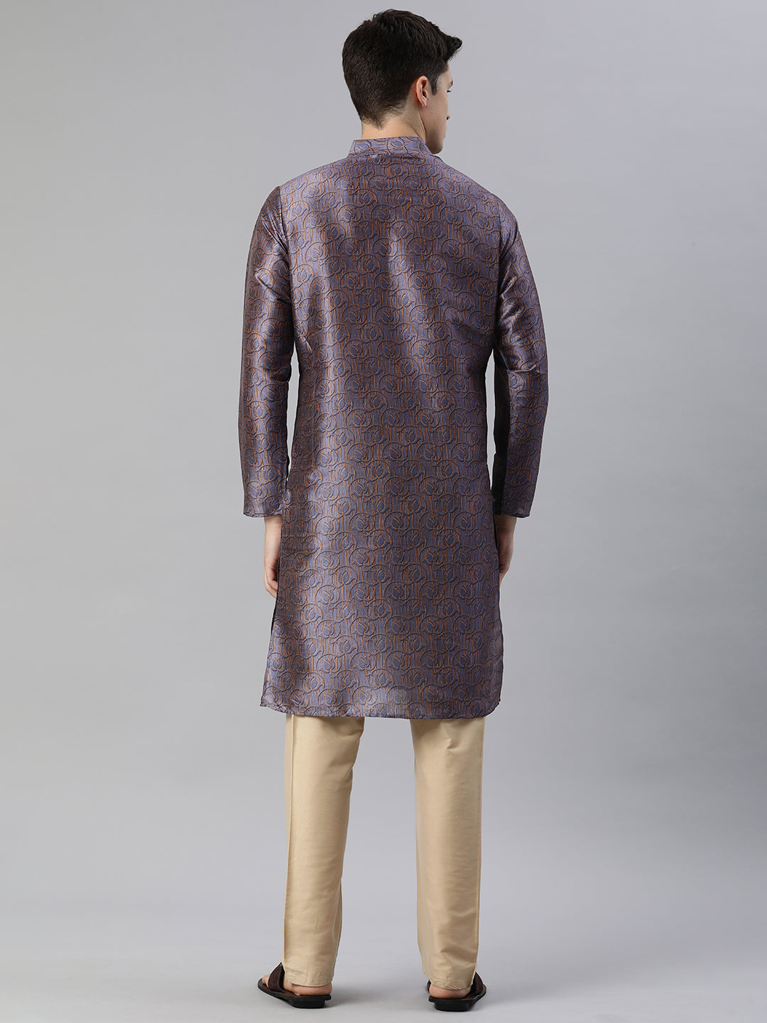 Timeless Elegance Long Kurtas-Purple