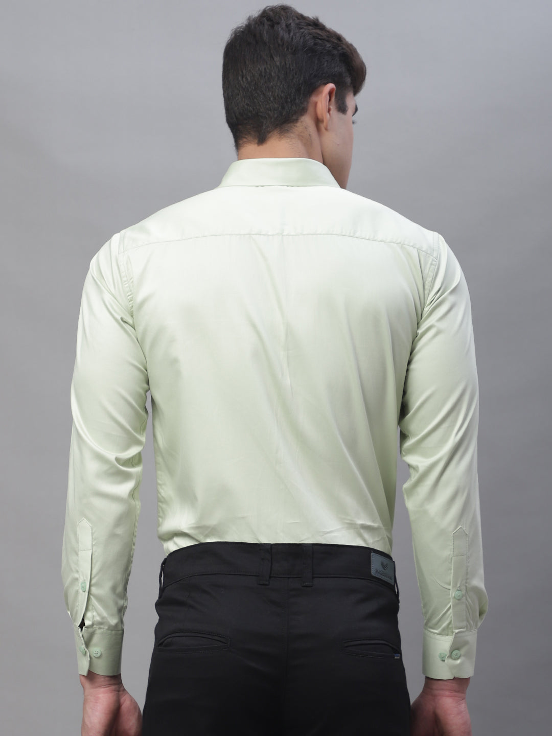 Paramount Pure Cotton Solid Shirt - Light Green