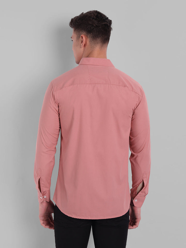 Groovy Pure Cotton Solid shirt - Dusty Pink