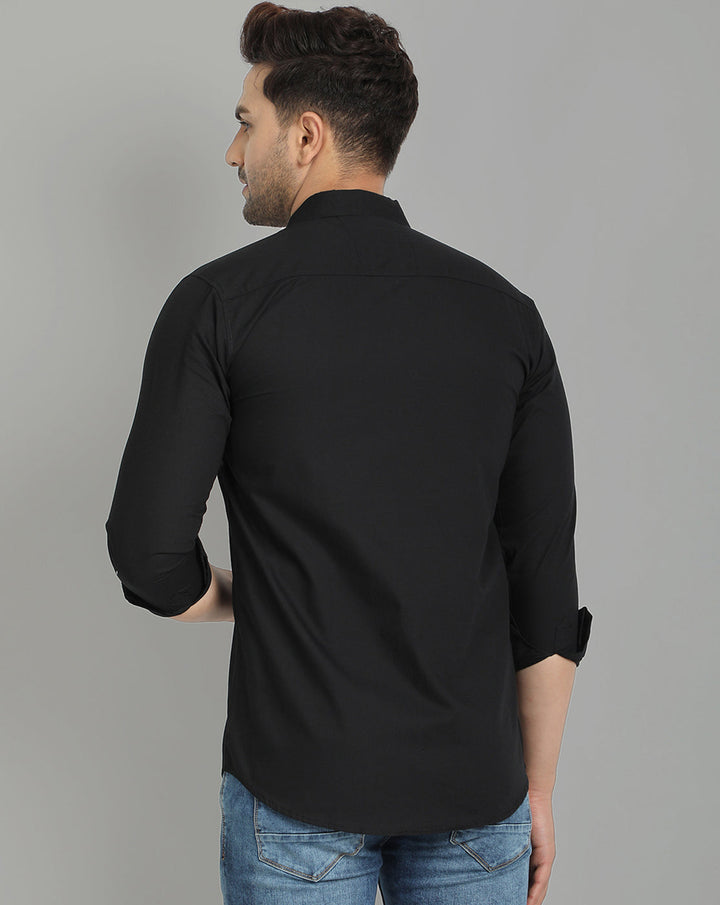 Groovy Pure Cotton Solid shirt - Black