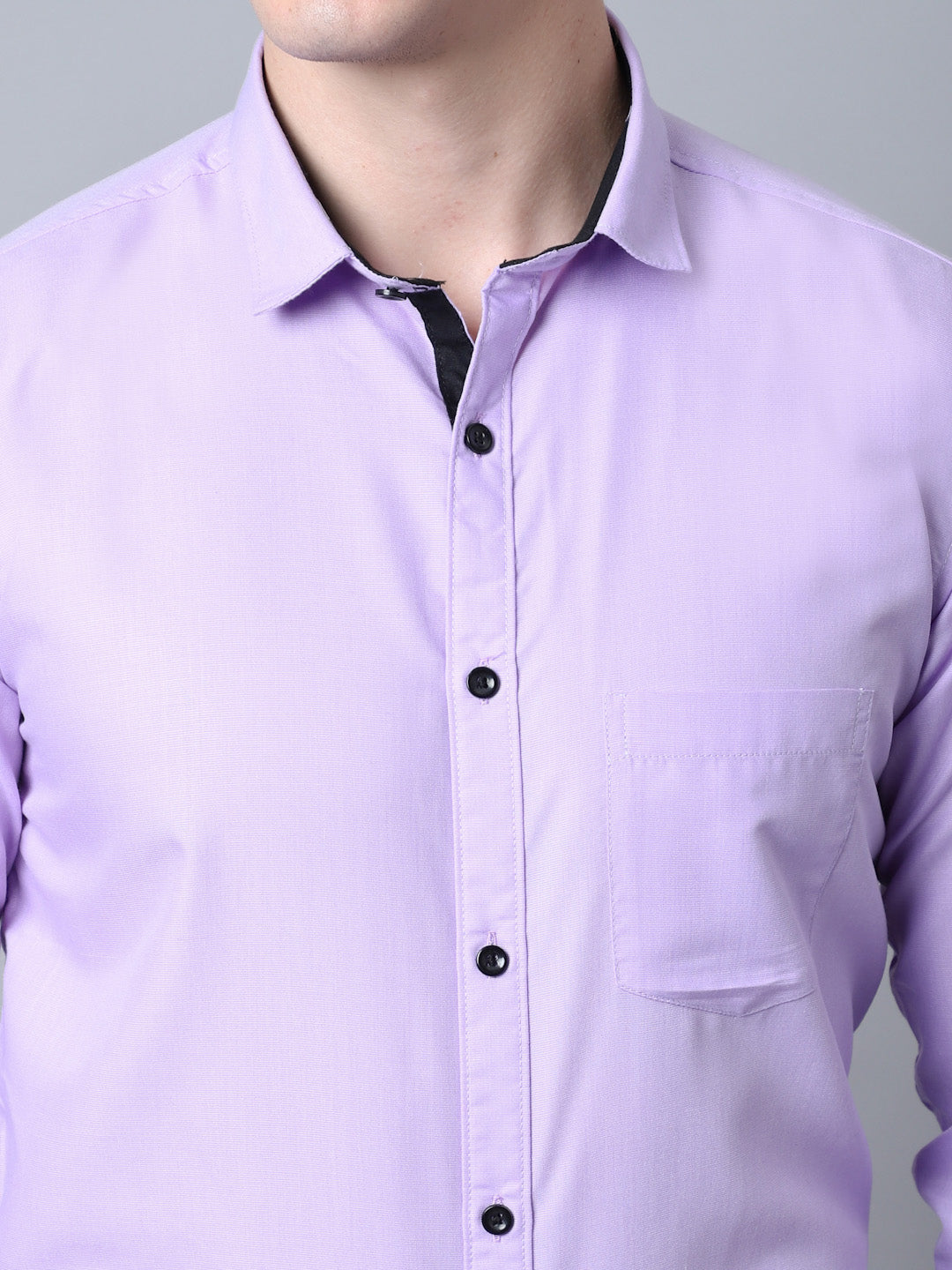 Majestic Man Versatile Solid Formal Shirt - Lavender