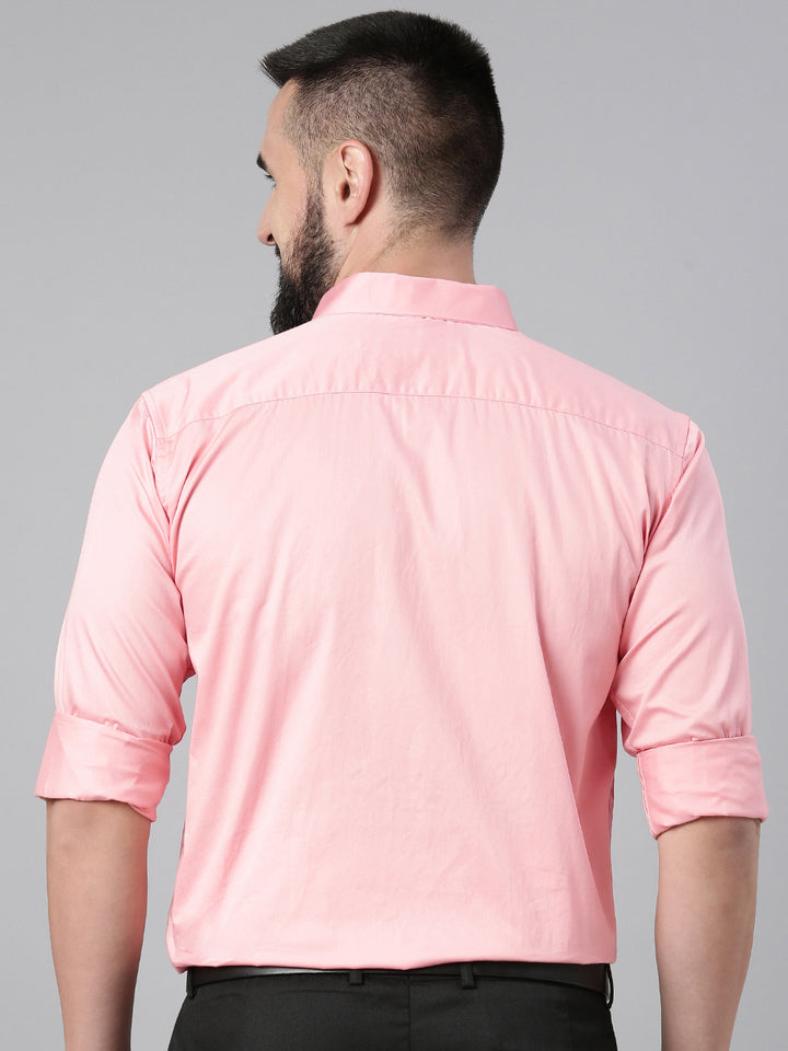 Paramount Pure Cotton Solid Shirt - Pink