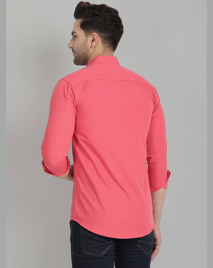 Groovy Pure Cotton Solid shirt - Hot Pink
