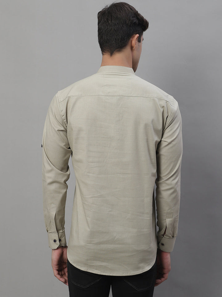 Pure Cotton timeless trendy Solid Kurta - Taupe