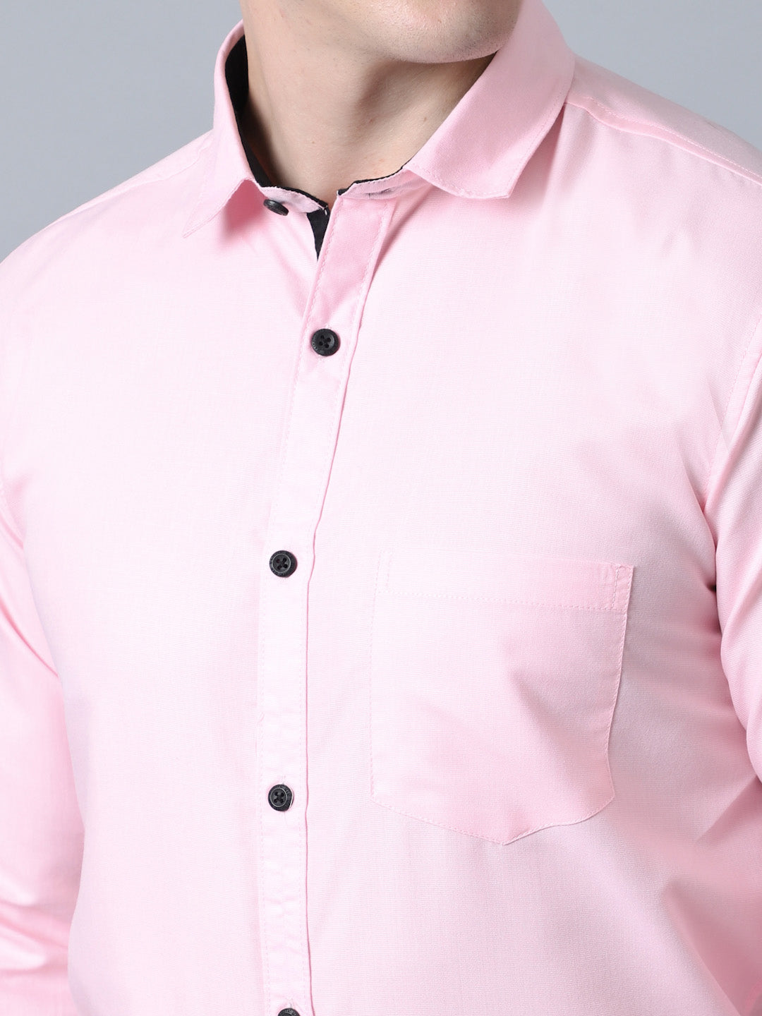 Majestic Man Versatile Solid Formal Shirt - Light Pink