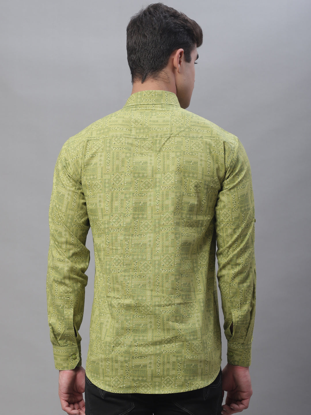 Pure Cotton Short Men's Kurta - Green