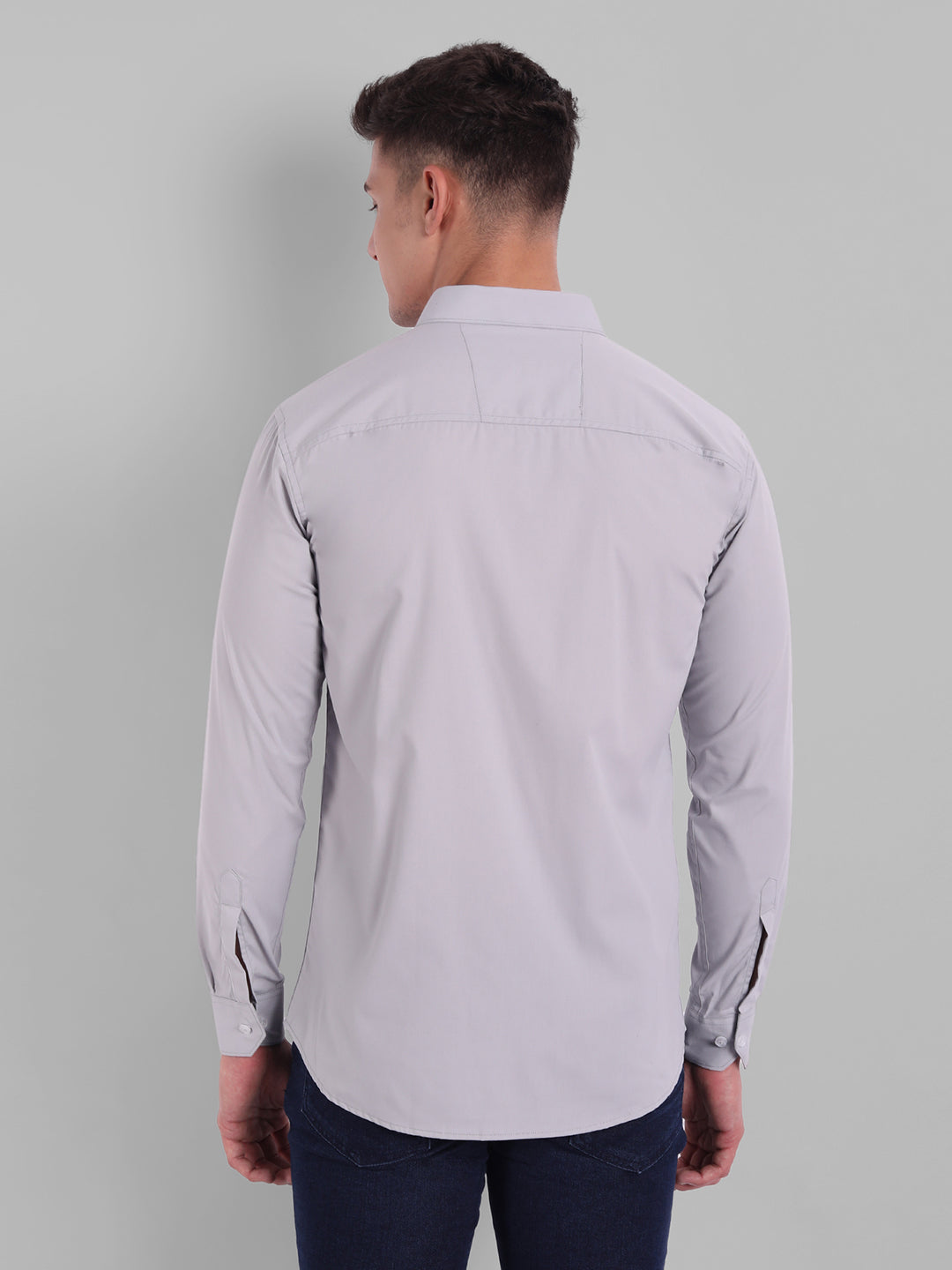 Groovy Pure Cotton Solid shirt - Jet Grey