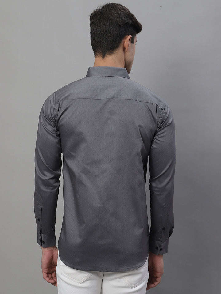 Unique and Classy Casual Shirt - Dark Grey